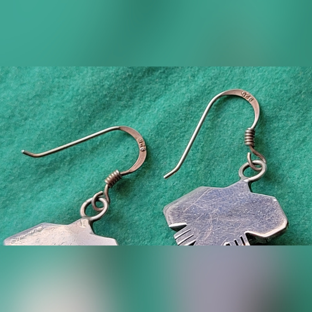 Vintage sterling silver necklace and earrings set - Picture 5 of 8